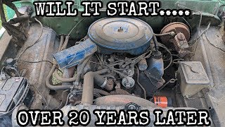 DIY Trying to start an engine that hasnt started in over 20 YEARS [upl. by Eiral]