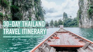 Thailand Travel Itinerary For 30 Days  Helpful Transportation Tips 🌴🚗 [upl. by Galanti]