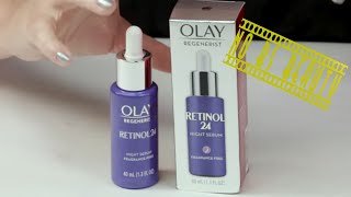 Olay 🆕 Retinol 24 Night Serum Review and How to Use [upl. by Gipson252]