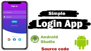 Simple Login App in Android Studio  2024 [upl. by Gnort]