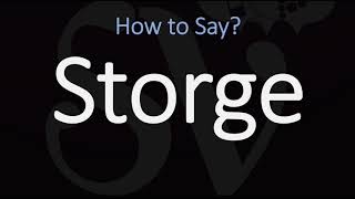 How to Pronounce Storge CORRECTLY LOVE Meaning amp Pronunciation [upl. by Prosper]