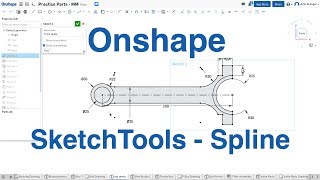 Onshape  One Minute Lesson  Sketching Splines [upl. by Agnimod397]