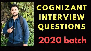 COGNIZANT Interview questions 2020 batch  DIT University [upl. by Ellga908]