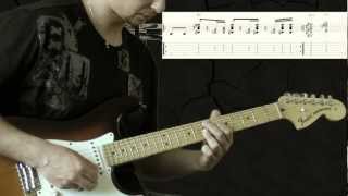 Stevie Ray Vaughan  Tightrope  Blues Guitar Lesson wTabs [upl. by Aihsemaj]