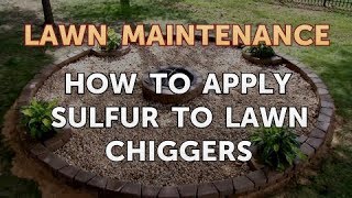 How to Apply Sulfur to Lawn Chiggers [upl. by Drofnats]