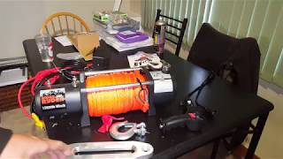 RIDGE RYDER ELECTRIC WINCH 12000LB 12V Unboxing [upl. by Ahsinrev957]