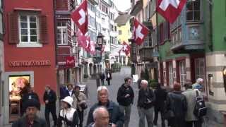 Zurich Switzerland Old Town walking tour [upl. by Stalk]