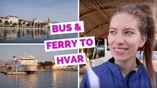 Ferry from Split to Hvar Croatia travel vlog [upl. by Illehs607]