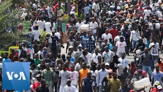 Thousands Rally in Haiti Against President Moise [upl. by Anola534]