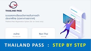 THAILAND PASS system  How to APPLY source ThaiMFA [upl. by Cela242]